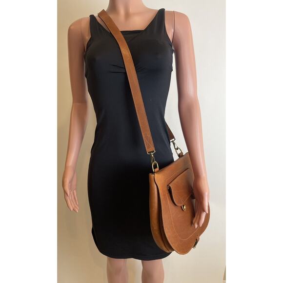 Military Goods James C. Ritchie Leather Haversack Crossbody Saddle Bag Messenger - Picture 7 of 16